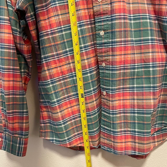 Polo Ralph Lauren-Mens-Large-Easter Plaid-Multicolor-Button Down-Long Sleeve - Picture 5 of 12